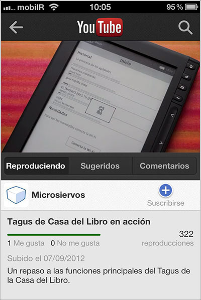 YouTube en el iPhone