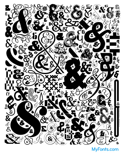 ampersand poster (CC) Nick Sherman for MyFonts