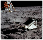 Espejo del Lunar Laser Ranging Experiment. Foto (DP) NASA