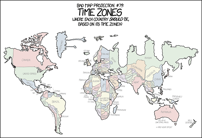 Bad map projection time zones 2x