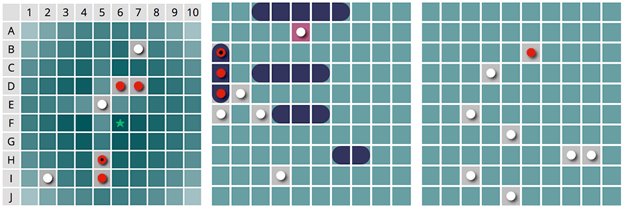 Battleship / Hundir la flota, calculadora de probabilidades