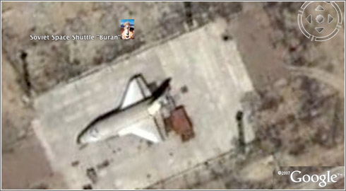 Buran en Google Earth