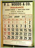 Insurance Company Calendar (CC) Chris Hartman