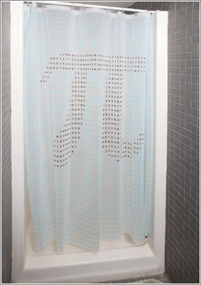 Cortina de baño Pi / Think Geek