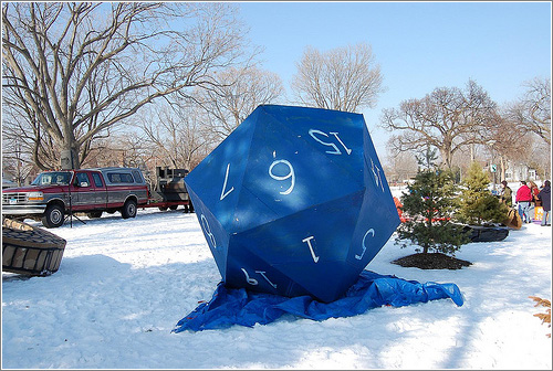 d20: Powderhorn Art Sled Rally (CC) Emoeby