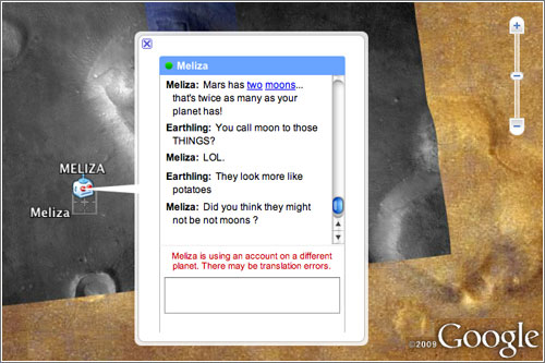 Discutiendo con un marciano en Google Earth, basado en hecho reales