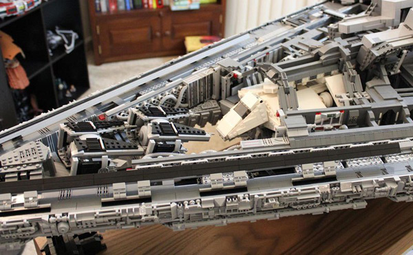 Doomhandle lego star destroyer with three level interior 15