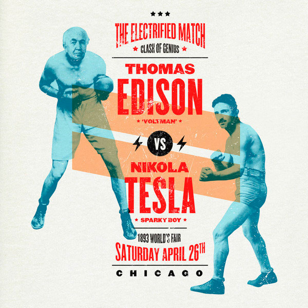 Edison vs. Tesla / Typographia