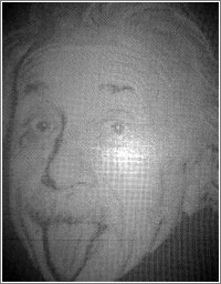 Einstein, hecho con dados