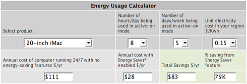 Energy Usage Calculator