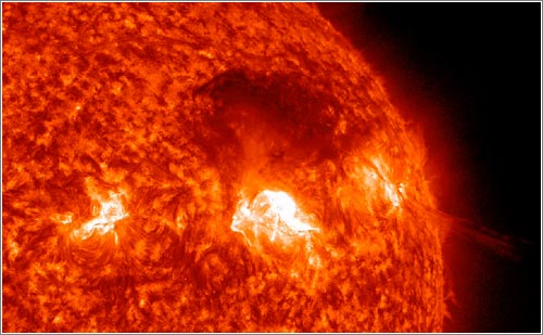 Tercera erupcion solar / NASA