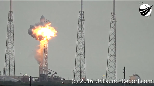 Explosion cohete falcon 9 spacex 1 sept16