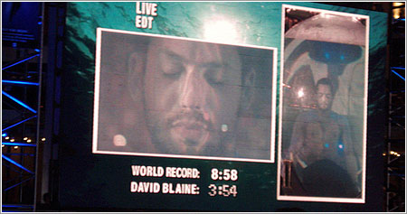 David Blaine Drowned Alive, final, foto de Sharad Ganesh