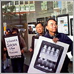 Chinese Progressive Ass'n holding rally in front of Apple protesting Foxconn (CC) Whole Wheat Toast @ Flickr