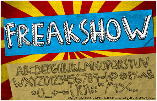 Freakshow-Tipography
