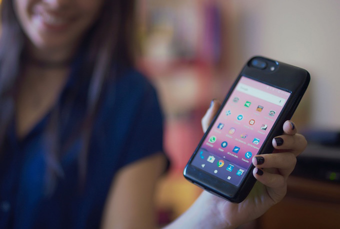 Funda iphone android eye kickstarter