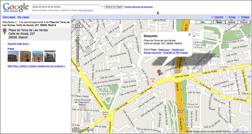 Google Maps: modo callejero