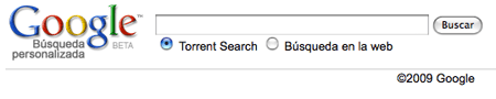 Google Torrent Search / Buscador de torrents desde Google