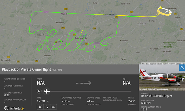 Hello flightradar 24 german