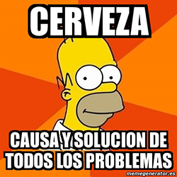 Homer cerveza causa solucion