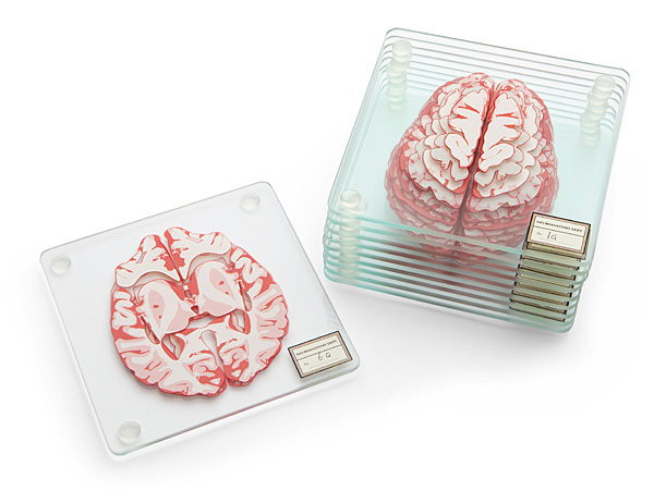 Huir Brain Specimen Coasters