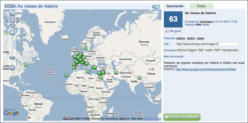 Ikimap: un servicio para compartir mapas