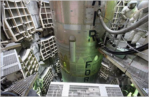 Interior de un silo de Misiles