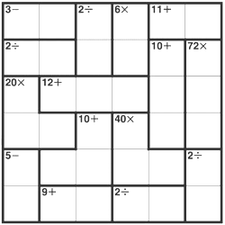 KenKen: más del Sudoku