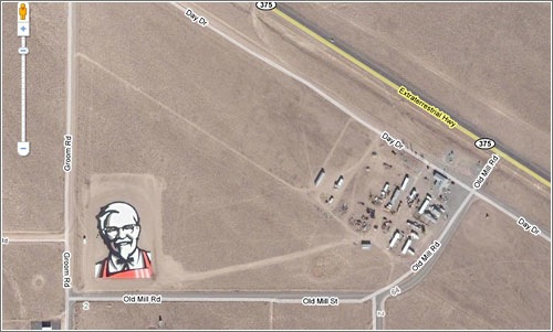 KFC logo en Google Maps