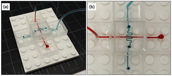 Lego microfluidos kit demo