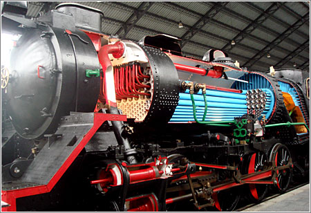 Maquina de Vapor en el Museo del Ferrocarril de Madrid