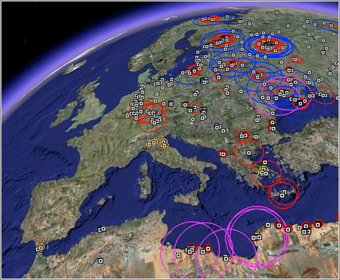 Misiles Tierra Aire en Google Earth