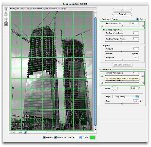 Modulo Corrección de la perspectiva