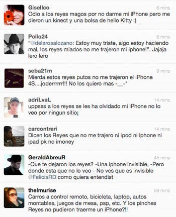 Grrrr grrrr putos reyes putos no me trajeron un iPhone grrrr