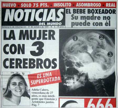 Noticias del Mundo: La Mujer con Tres Cerebros