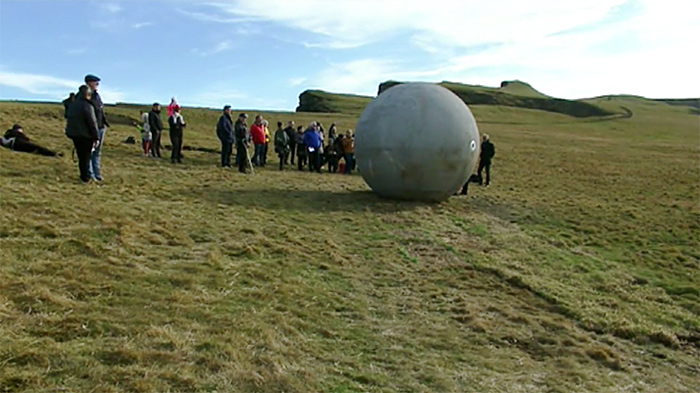 Orbe isla grimsey circulo artico