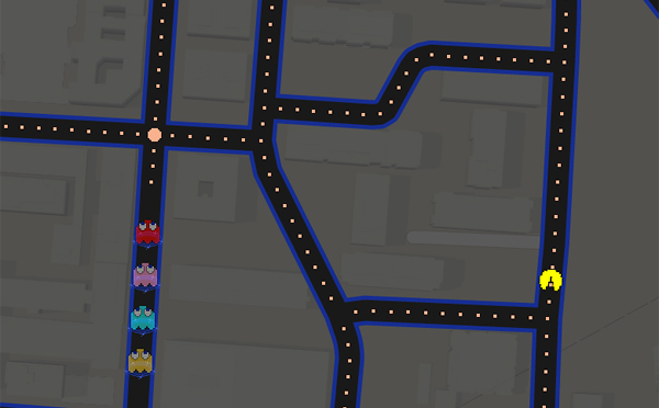 Pac-Man-Google-Maps