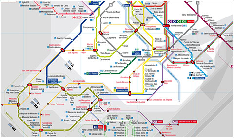 Planto Alternativo del Metro de Madrid