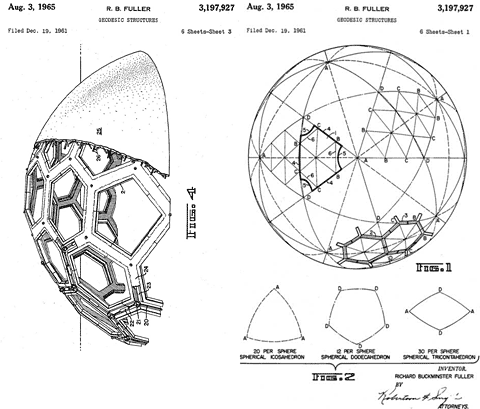 La cúpulas geodésicas de Buckminster Fuller