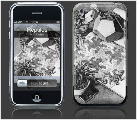 Skin iPod/iPhone M.C. Escher Reptiles