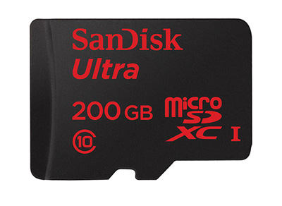 MicroSD Sandisk 200 GB capacidad