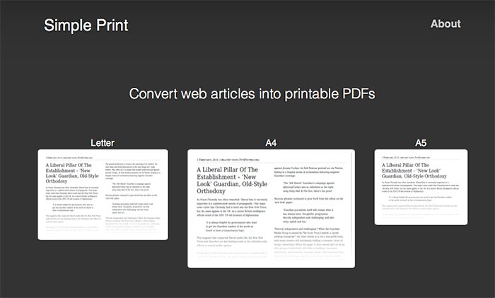 Simpleprint web service pdf