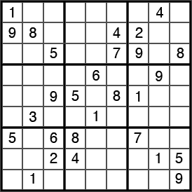 Sudoku excepcionalmente difícil, abrir el de