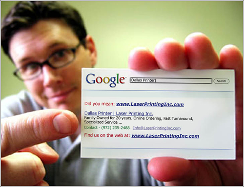 Tarjeta de visita Google-style