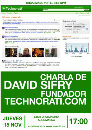 David Sifry de Technorati en Madrid