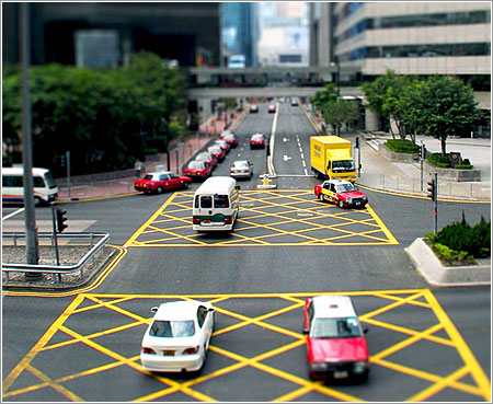 Foto con técnica Tilt-Shift