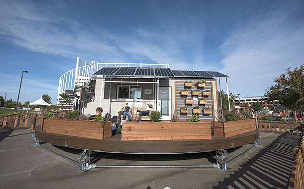 Vivienda que gira con el sol