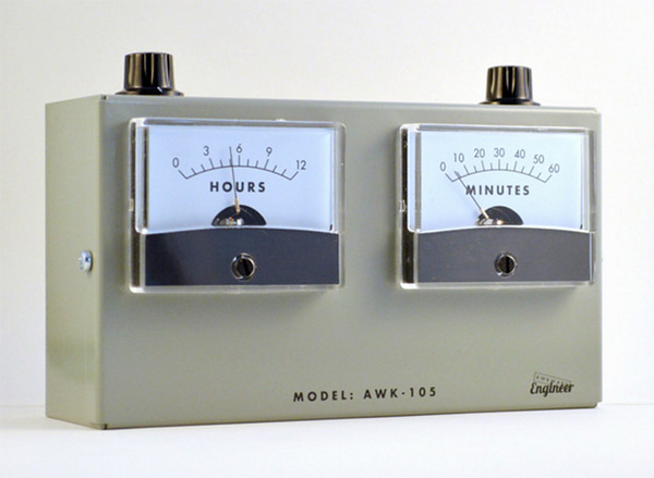  Model AWK-105 Analog Voltmeter Clock