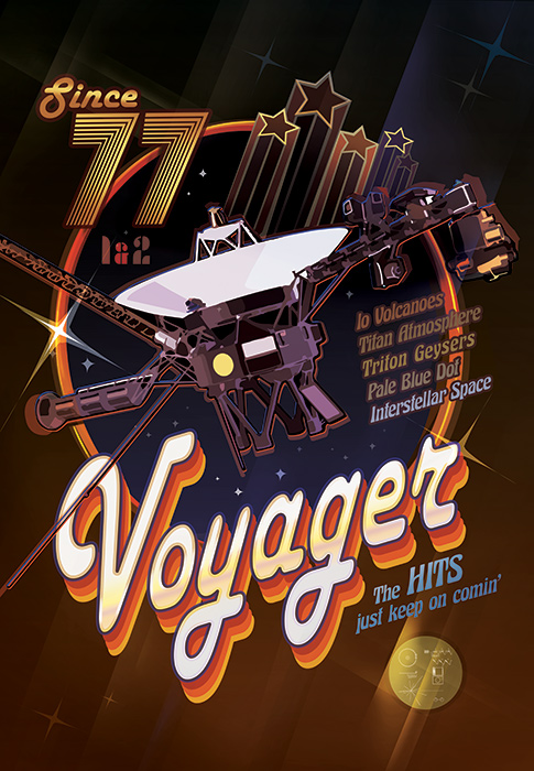 Voyager disco poster 27x39