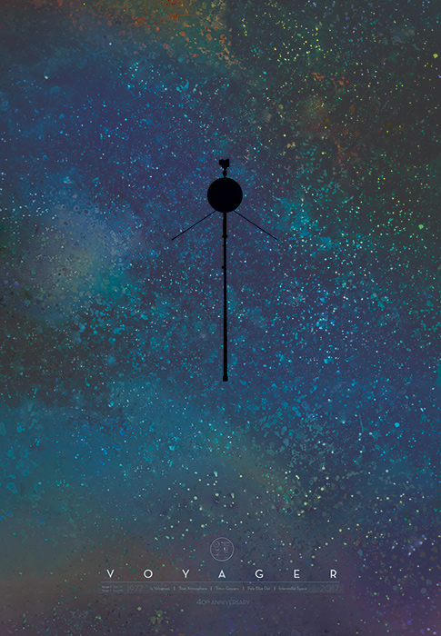 Voyager modern poster 27x39